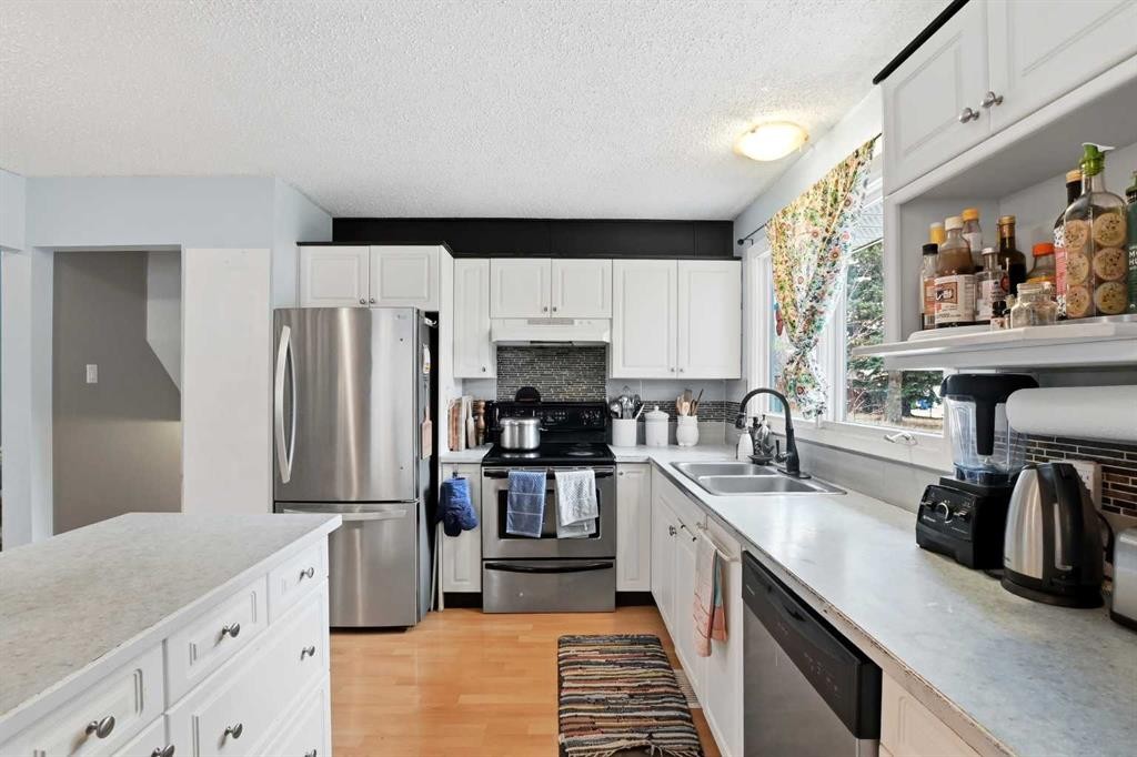 39 Norris Close, Red Deer, AB - Indoor Photo Showing Kitchen With Double Sink