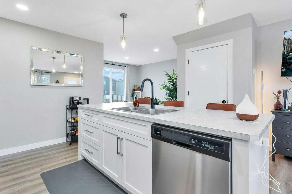 49 Evergreen Way, Red Deer, AB - Indoor Photo Showing Kitchen With Double Sink