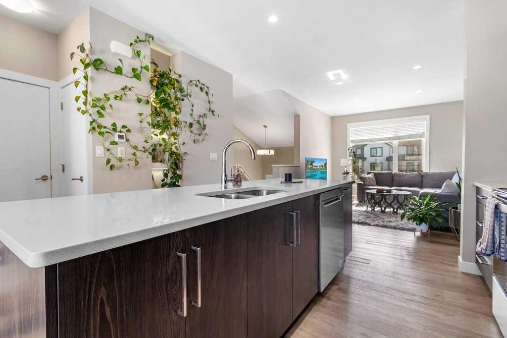 56 Evergreen, Red Deer, AB - Indoor Photo Showing Kitchen With Double Sink