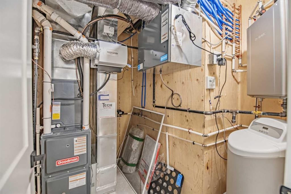 52 Iron Gate Boulevard, Sylvan Lake, AB - Indoor Photo Showing Basement