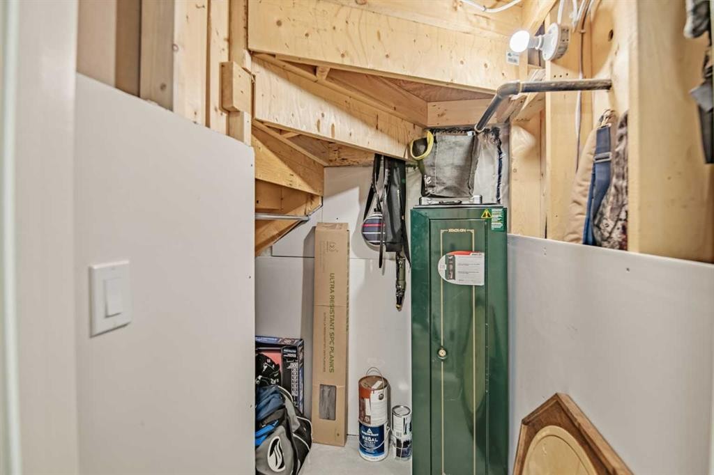 52 Iron Gate Boulevard, Sylvan Lake, AB - Indoor Photo Showing Basement