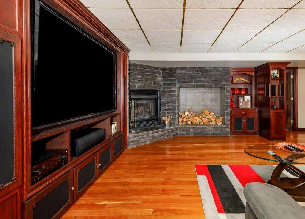 85 Oberlin Avenue, Red Deer, AB - Indoor With Fireplace