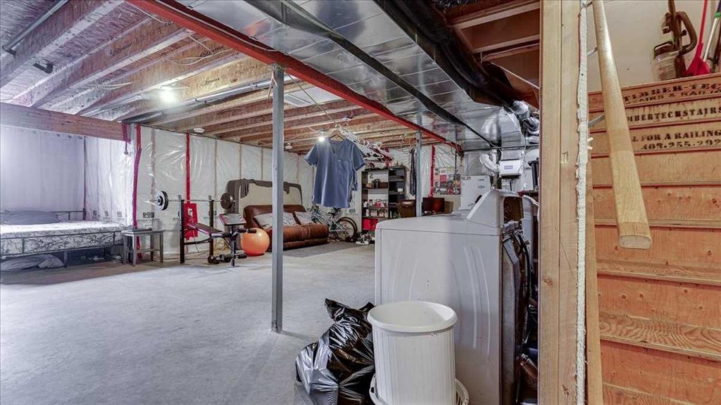 148 Valley Crescent, Blackfalds, AB - Indoor Photo Showing Basement