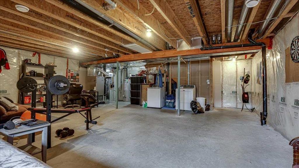 148 Valley Crescent, Blackfalds, AB - Indoor Photo Showing Basement
