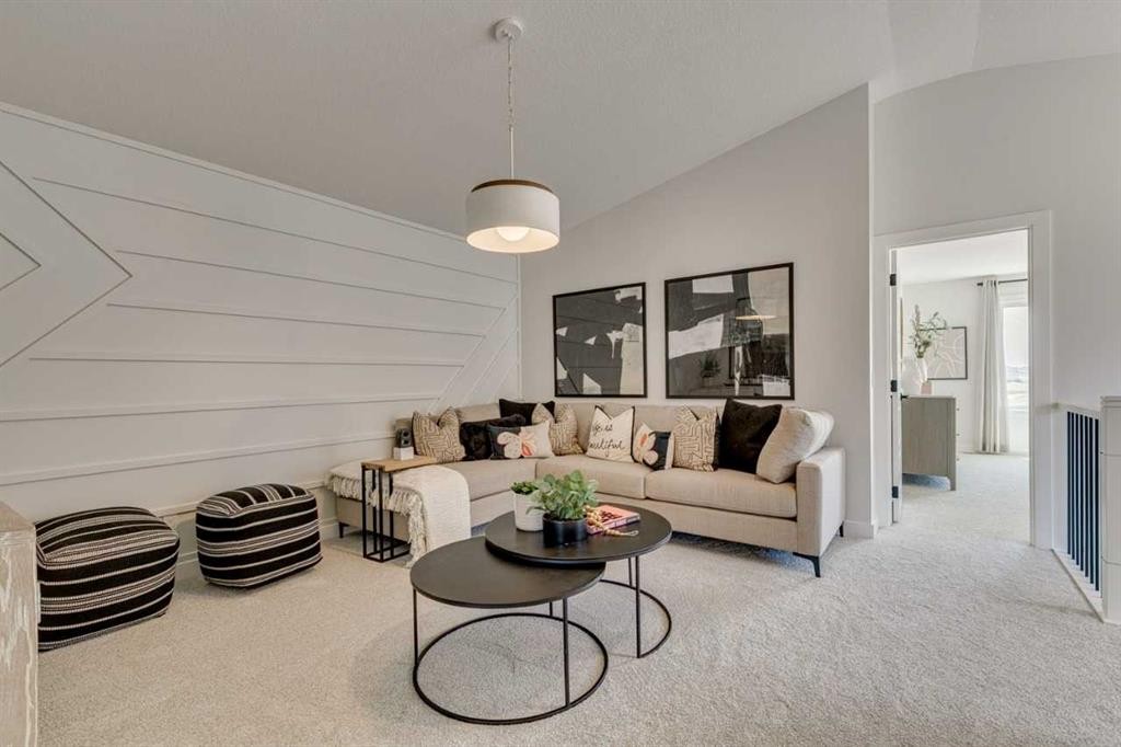 23 Verdure Gate Sw, Calgary, AB - Indoor Photo Showing Living Room