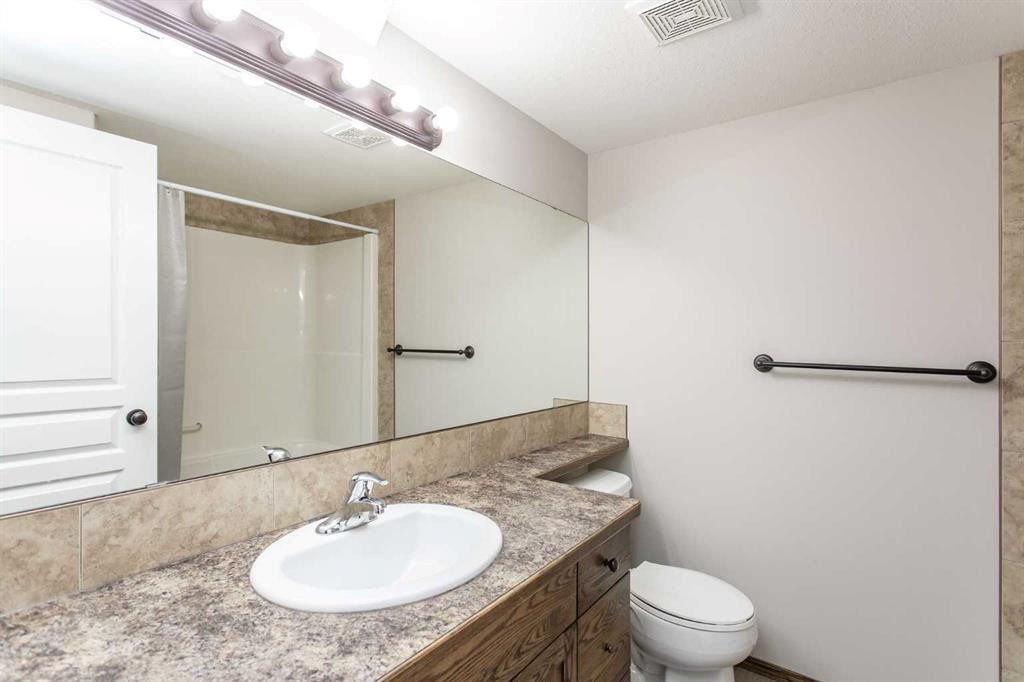 92 Iron Wolf Boulevard, Lacombe, AB - Indoor Photo Showing Bathroom