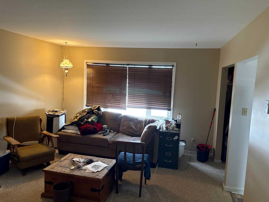 201 A&B First Street, Morrin, AB - Indoor Photo Showing Living Room