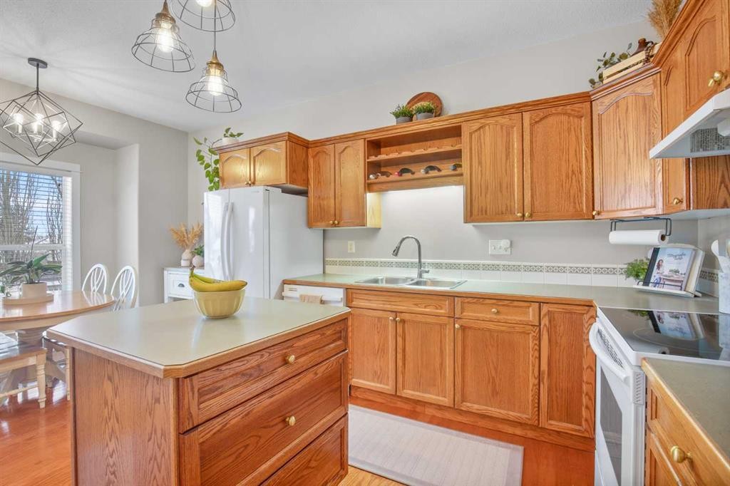 71 Abel Close, Red Deer, AB - Indoor Photo Showing Kitchen With Double Sink