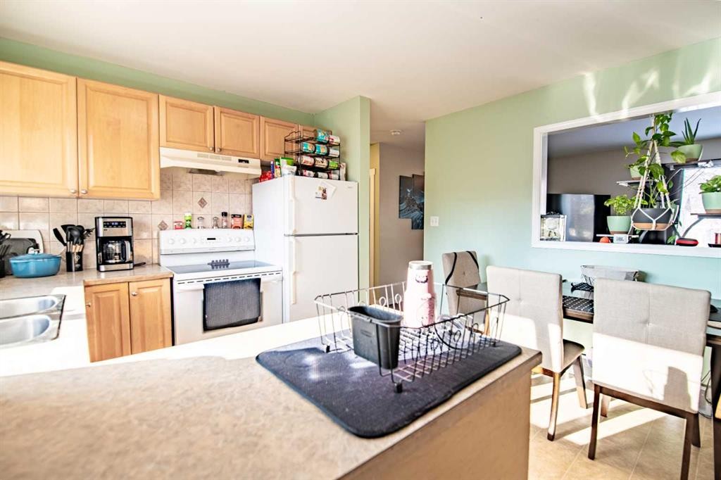 5903 56 Avenue, Red Deer, AB - Indoor Photo Showing Kitchen With Double Sink