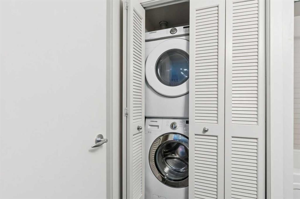 1401-215 13 Avenue Sw, Calgary, AB - Indoor Photo Showing Laundry Room