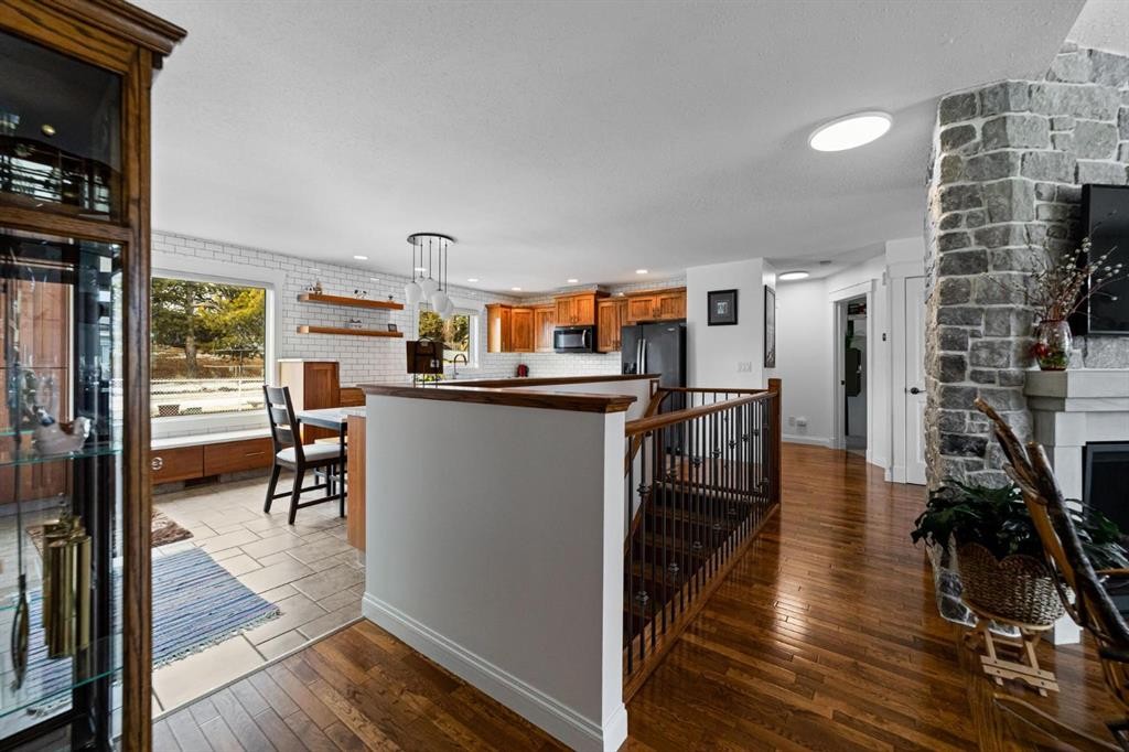 5331 55 Avenue, Bashaw, AB - Indoor With Fireplace