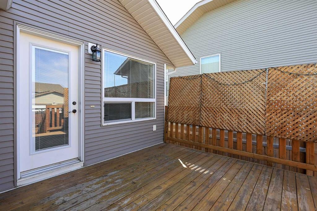 85 Cedar Crescent, Blackfalds, AB - Outdoor With Deck Patio Veranda With Exterior
