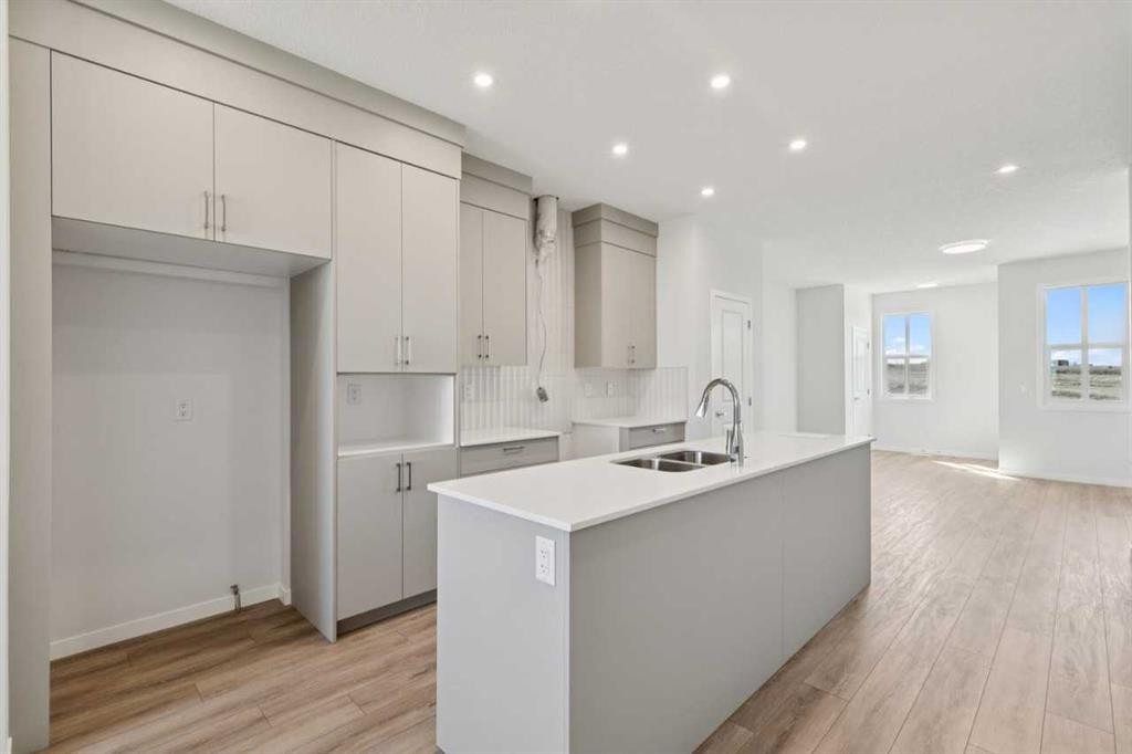 74 Lucas Heath Nw, Calgary, AB - Indoor Photo Showing Kitchen With Double Sink