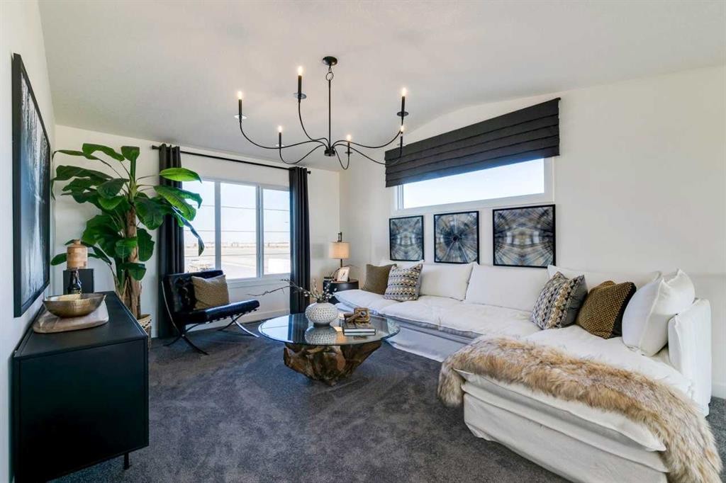 94 Bridgeport Landing, Chestermere, AB - Indoor Photo Showing Living Room