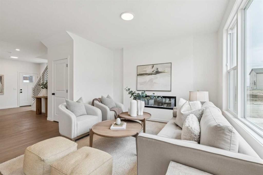 65 Bartlett Way Se, Calgary, AB - Indoor Photo Showing Living Room