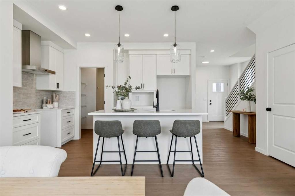 65 Bartlett Way Se, Calgary, AB - Indoor Photo Showing Kitchen With Upgraded Kitchen