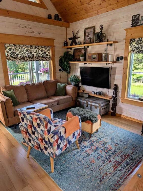 410 5 St E, Winfield, AB - Indoor Photo Showing Living Room