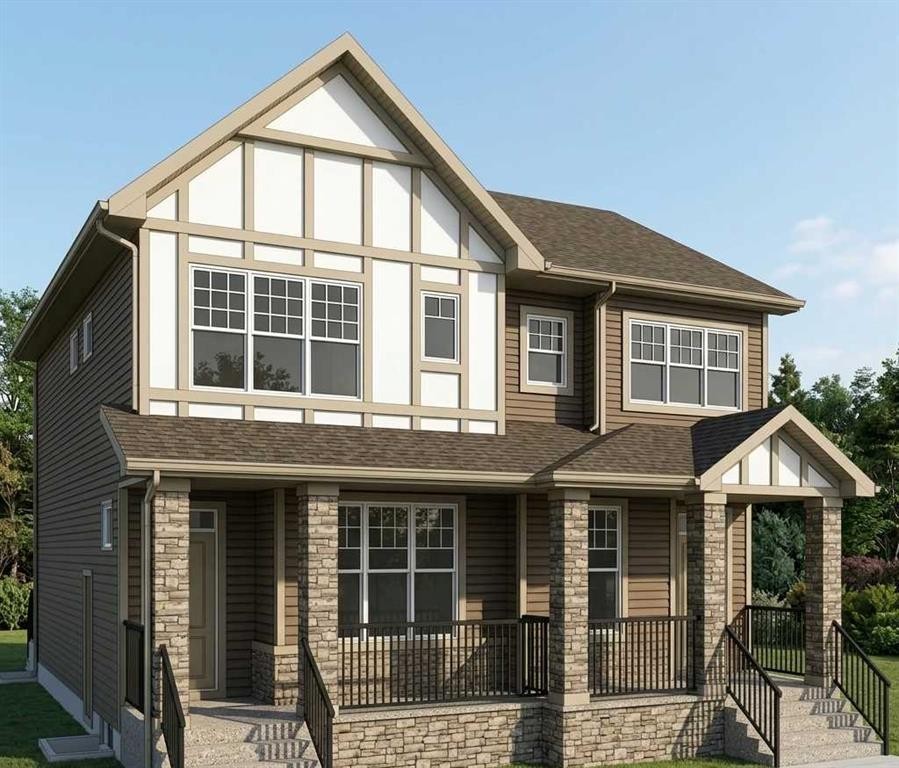 54 Creekview Avenue, Calgary, AB - Outdoor With Deck Patio Veranda With Facade