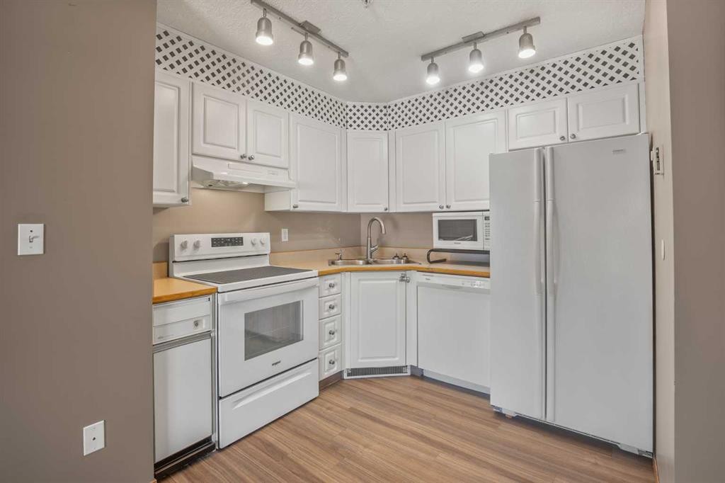 101-60 Jacobs Close, Red Deer, AB - Indoor Photo Showing Kitchen With Double Sink