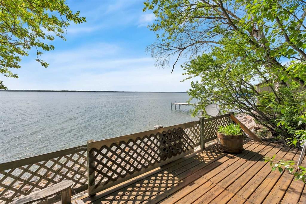 133 Birchcliff Road, Birchcliff, AB - Outdoor With Body Of Water With Deck Patio Veranda With View