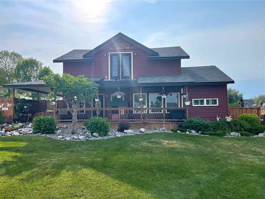 117 James Street, Bittern Lake, AB - Outdoor With Deck Patio Veranda