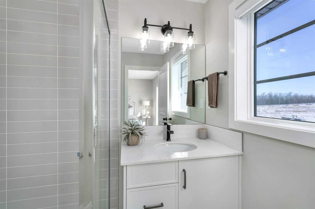 206 Cambridge Way, Sylvan Lake, AB - Indoor Photo Showing Bathroom