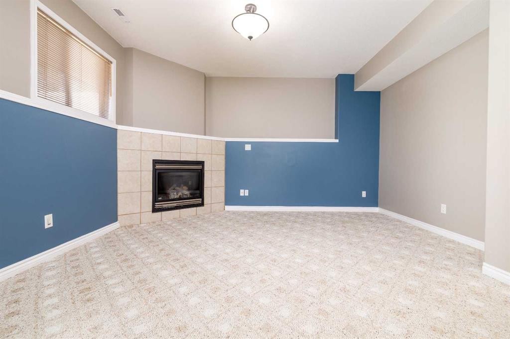 43 Webster Drive, Red Deer, AB - Indoor With Fireplace