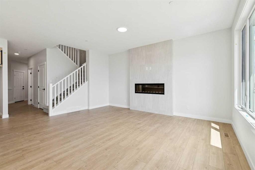 546 Hotchkiss Manor, Calgary, AB - Indoor With Fireplace