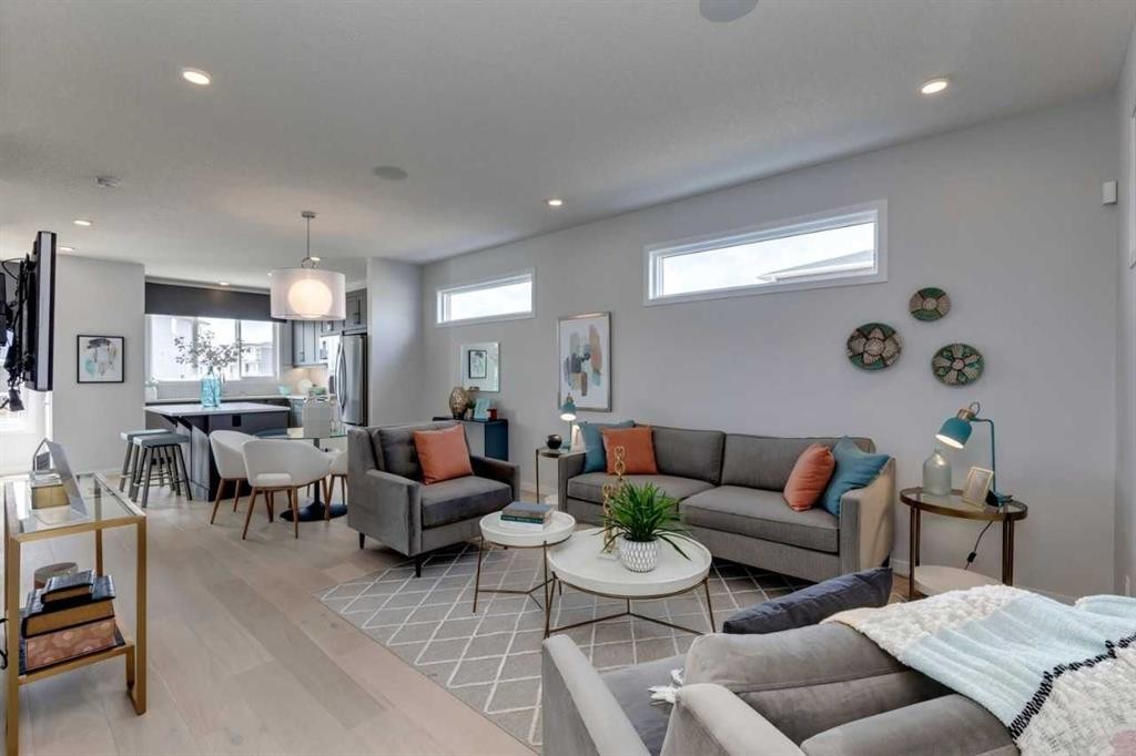 259 Chelsea Road, Chestermere, AB - Indoor Photo Showing Living Room