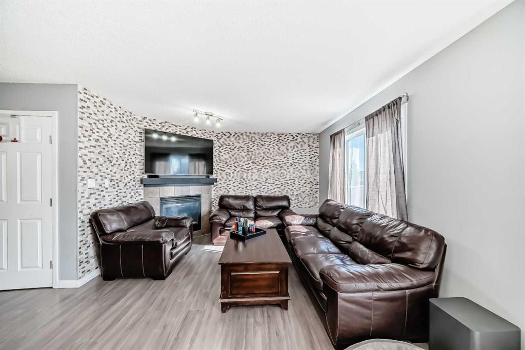 227 Avena Circle, Leduc, AB - Indoor With Fireplace