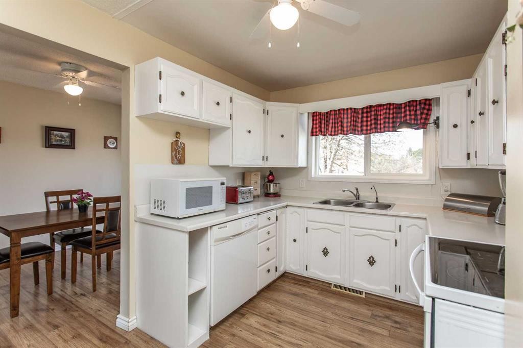 62 Nance Avenue, Red Deer, AB - Indoor Photo Showing Kitchen With Double Sink
