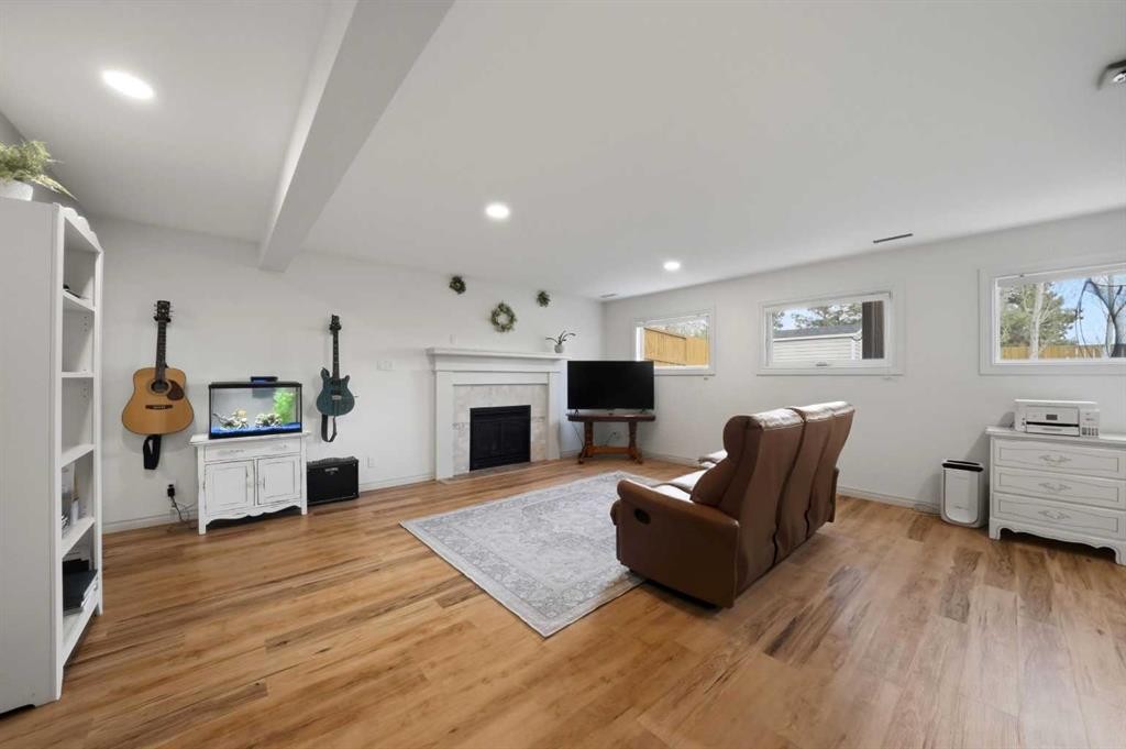 25 Gilbert Crescent, Red Deer, AB - Indoor With Fireplace