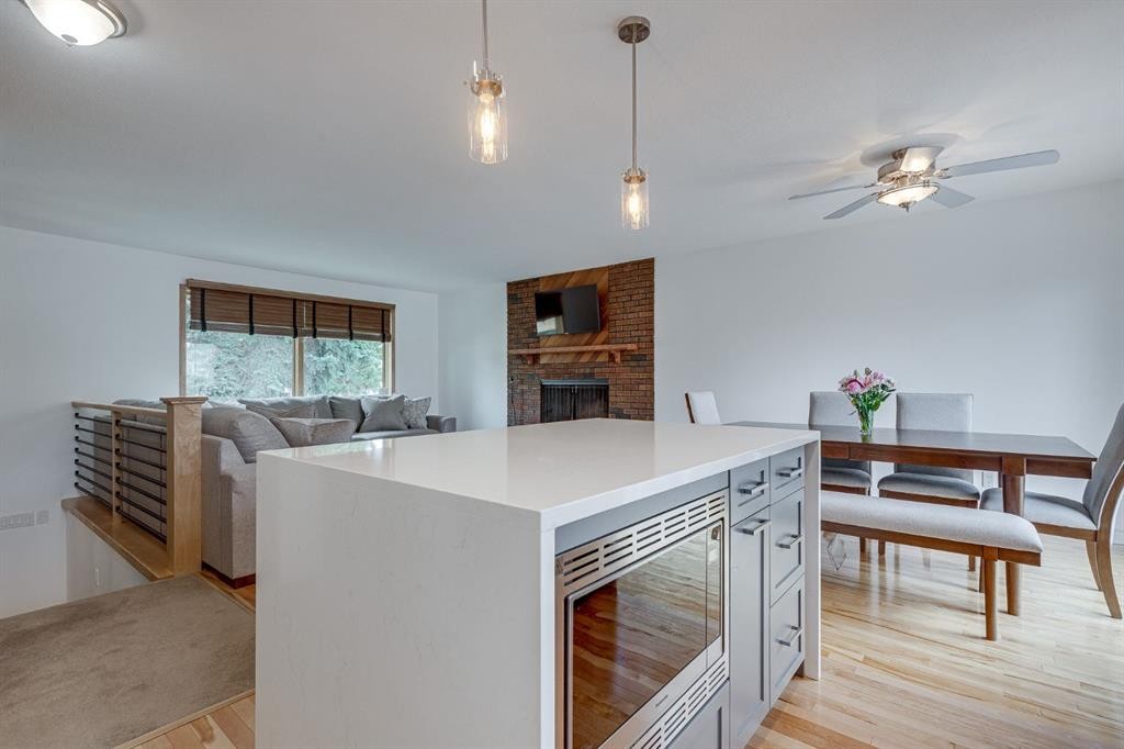 8 Nielsen Close, Red Deer, AB - Indoor With Fireplace