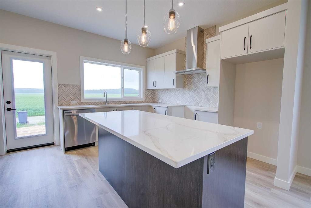 20 Ian Way, Sylvan Lake, AB - Indoor Photo Showing Kitchen With Upgraded Kitchen