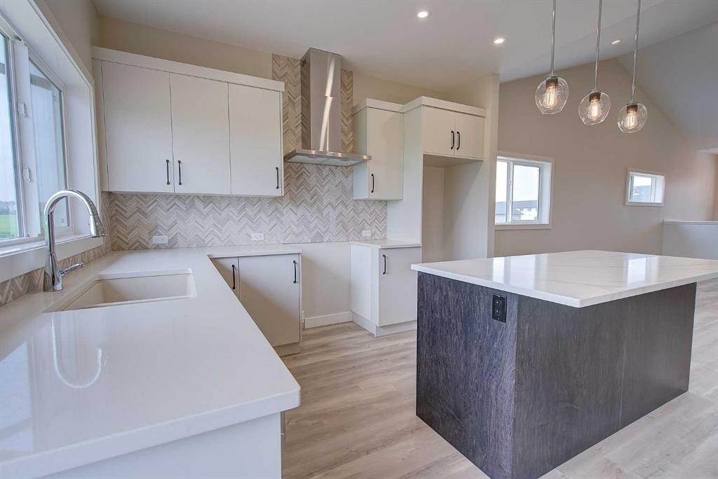 20 Ian Way, Sylvan Lake, AB - Indoor Photo Showing Kitchen With Upgraded Kitchen