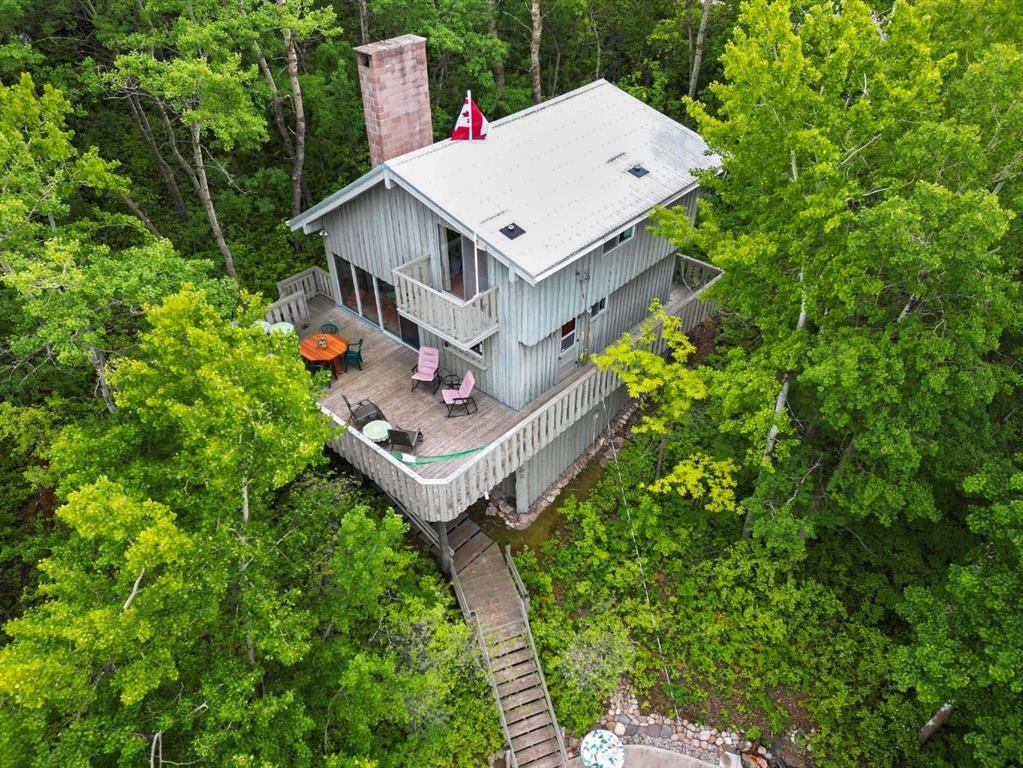 5 Shady Drive, Rochon Sands, AB - Outdoor With Deck Patio Veranda