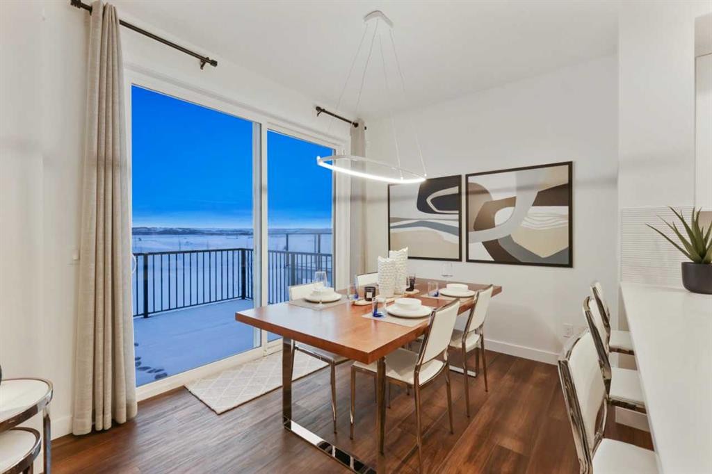 206 Sora Way Se, Calgary, AB - Indoor Photo Showing Dining Room