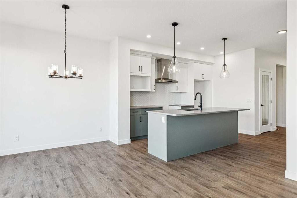 206 Sora Way Se, Calgary, AB - Indoor Photo Showing Kitchen With Upgraded Kitchen
