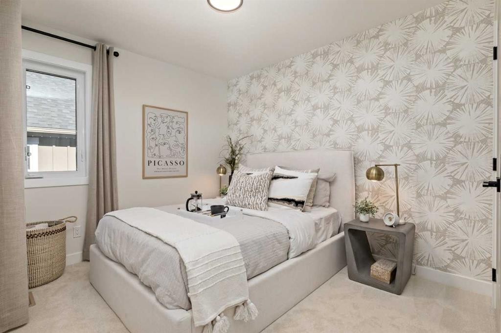 210 Sora Way Se, Calgary, AB - Indoor Photo Showing Bedroom
