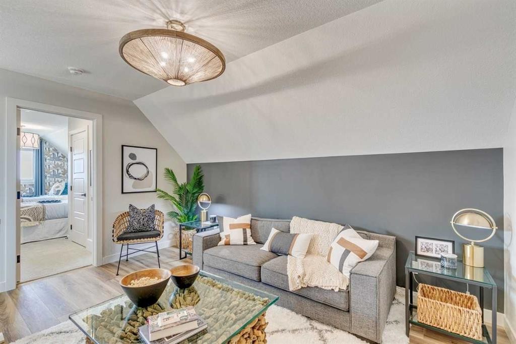 34 Amblefield Common Nw, Calgary, AB - Indoor Photo Showing Living Room