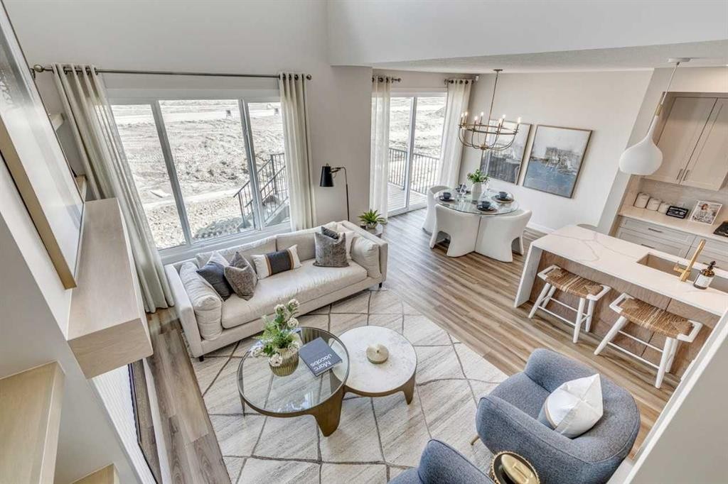 34 Amblefield Common Nw, Calgary, AB - Indoor Photo Showing Living Room