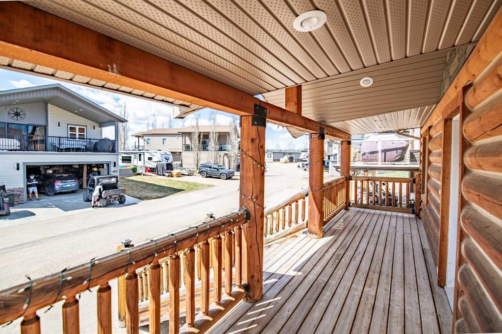 4024-25054 South Pine Lake Road, Rural Red Deer County, AB - Outdoor With Deck Patio Veranda