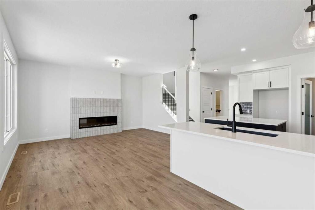 199 Bridgeport Circle, Chestermere, AB - Indoor With Fireplace