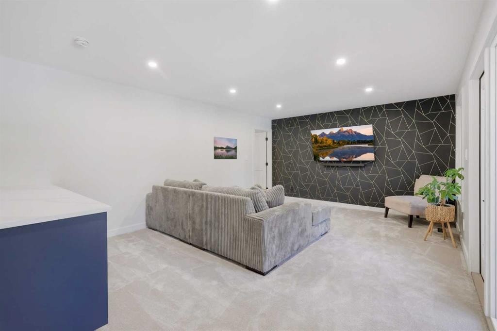 99 Piper Drive, Red Deer, AB - Indoor With Fireplace