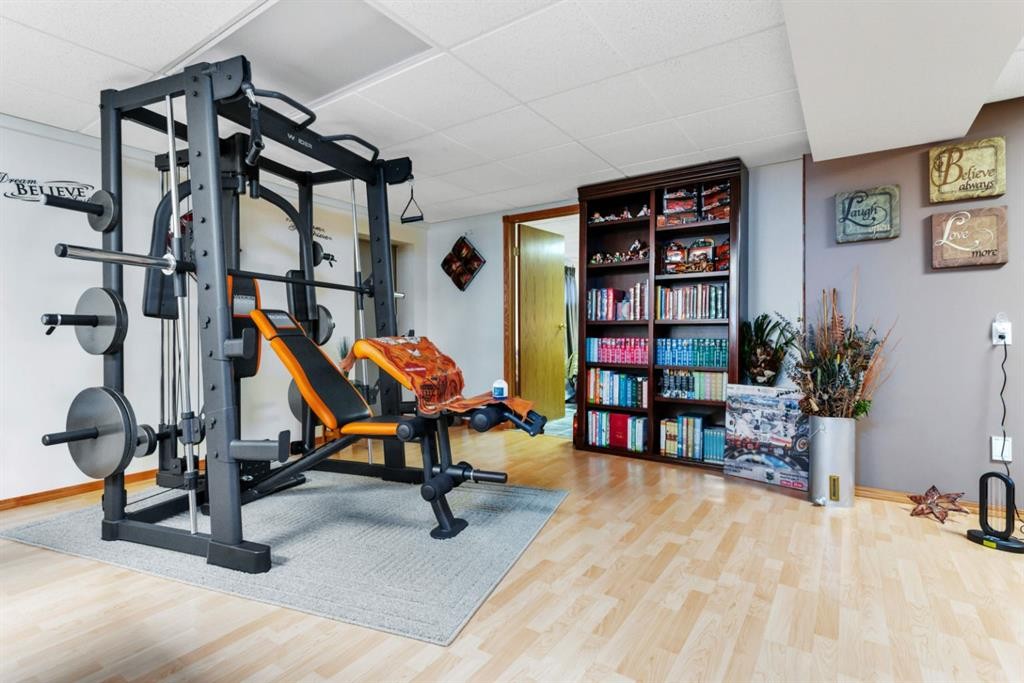 306 Centro Avenue, Alhambra, AB - Indoor Photo Showing Gym Room