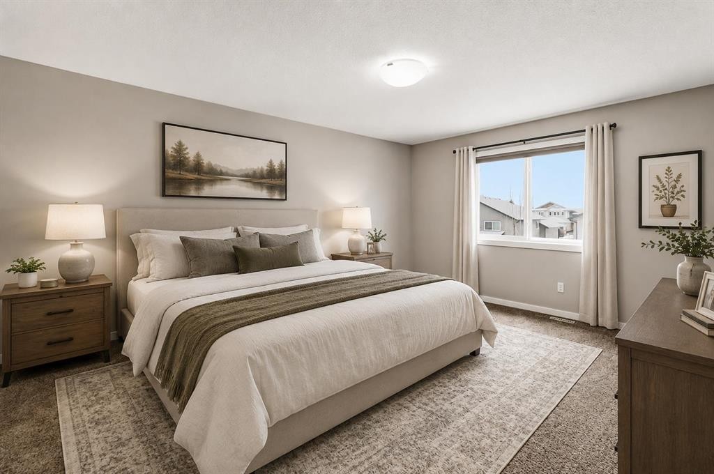 205 Van Slyke Way, Red Deer, AB - Indoor Photo Showing Bedroom