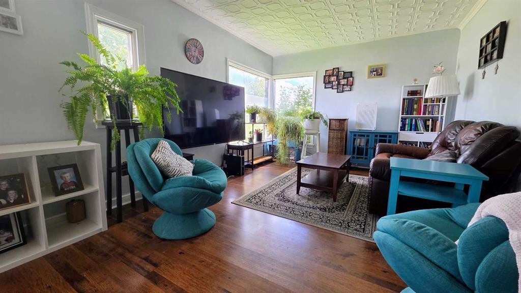 5105 Windsor Avenue, Coronation, AB - Indoor Photo Showing Living Room