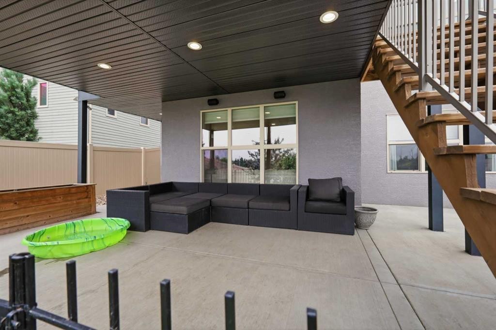 1 Meadow Close, Lacombe, AB - Outdoor With Deck Patio Veranda With Exterior