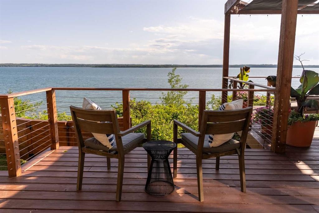 391 Birchcliff Road, Birchcliff, AB - Outdoor With Body Of Water With Deck Patio Veranda