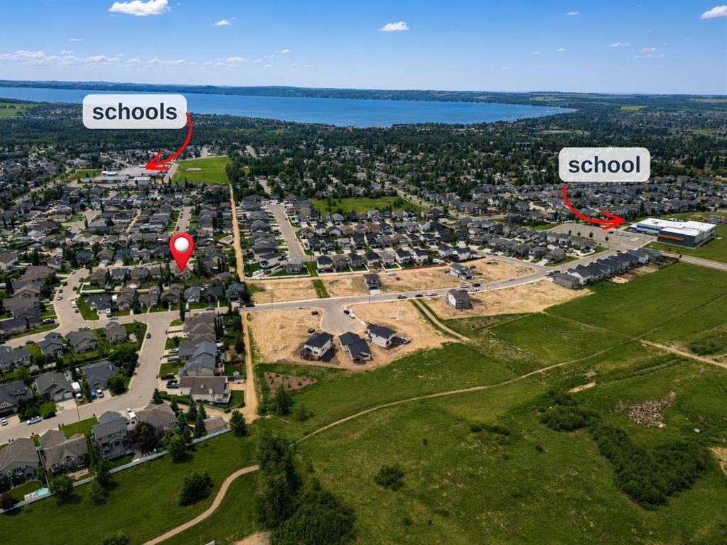 5 Lambertson Place, Sylvan Lake, AB - Outdoor With Body Of Water With View